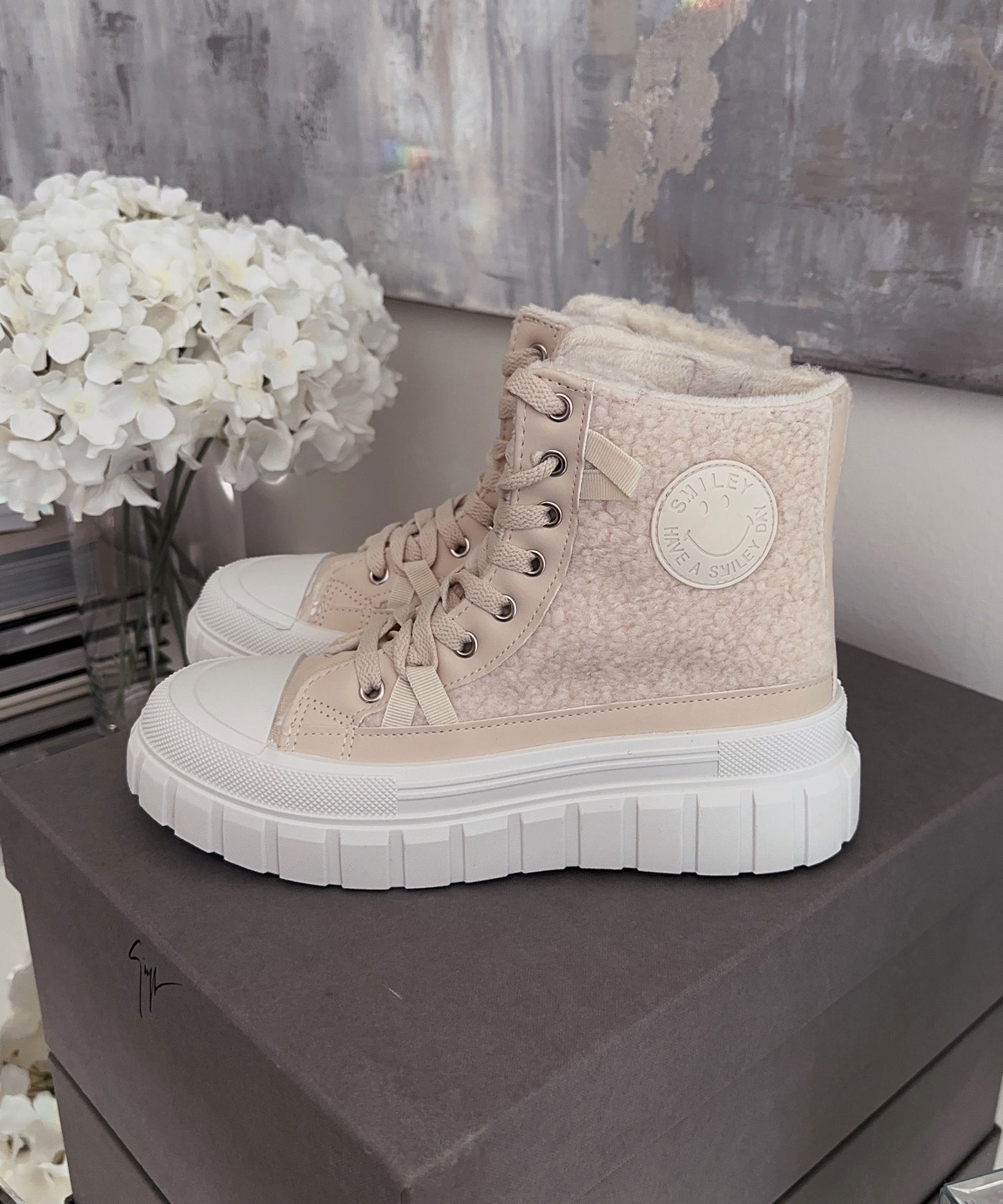 Gefütterte Teddysneaker Alea Beige  Ladypolitan ♡   