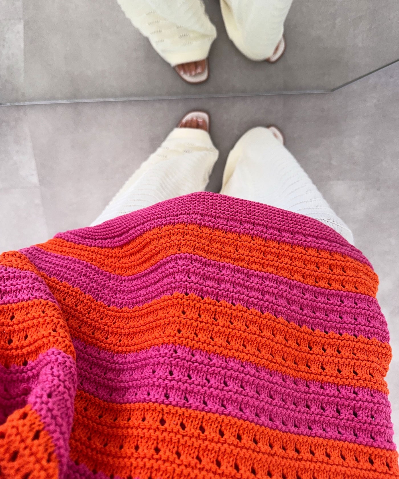 Häckeltasche Amaya Orange Pink Ladypolitan ♡