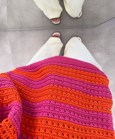 Häckeltasche Amaya Orange Pink Ladypolitan ♡