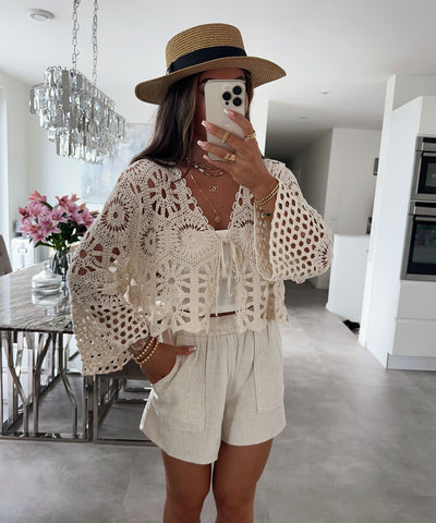 Häkel Jäckchen Claire Beige  Ladypolitan ♡   