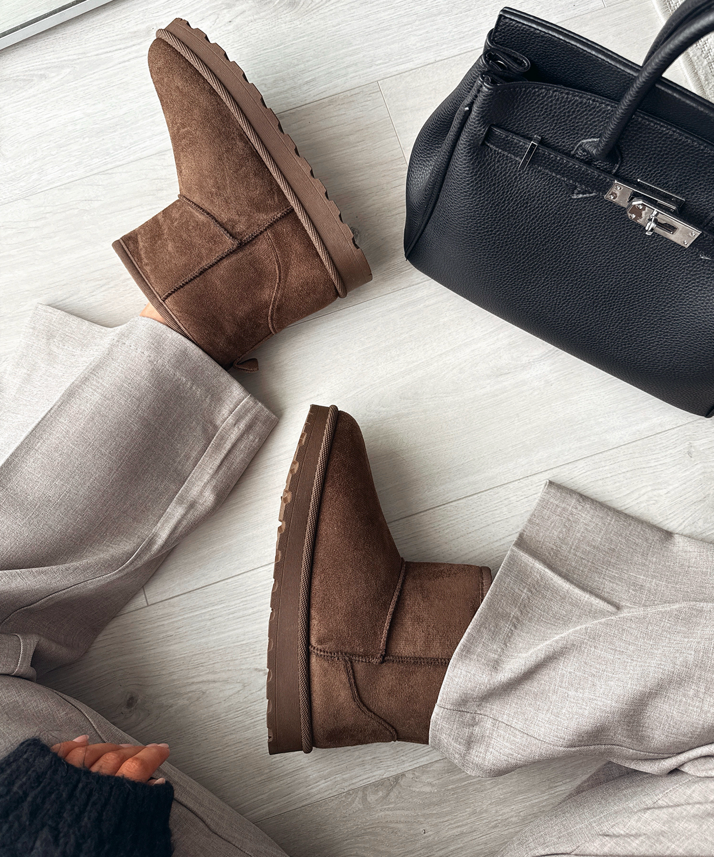 Gefütterte Boots Sana Hoch Braun Ladypolitan ♡