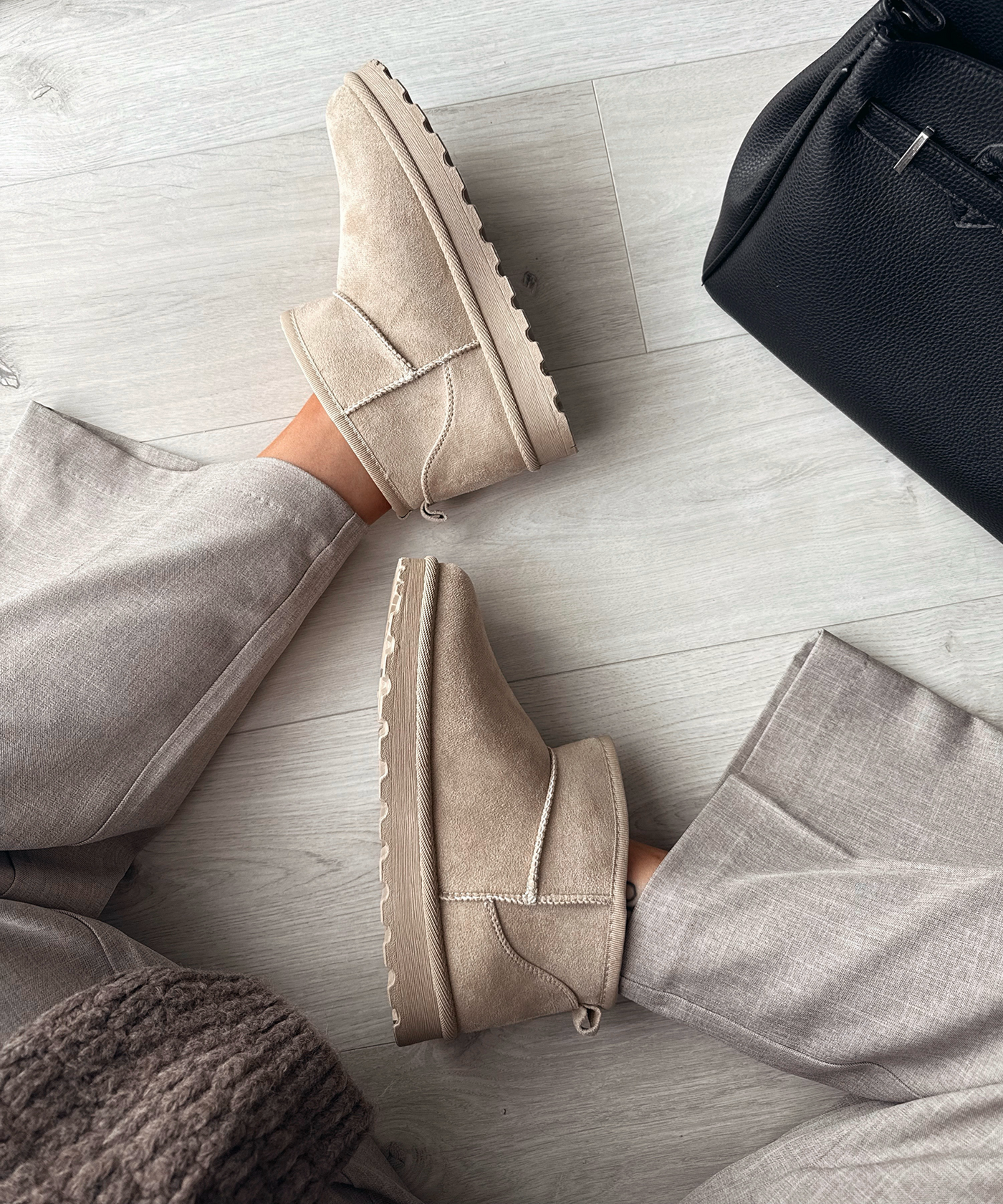 Gefütterte Boots Sana Beige Ladypolitan ♡
