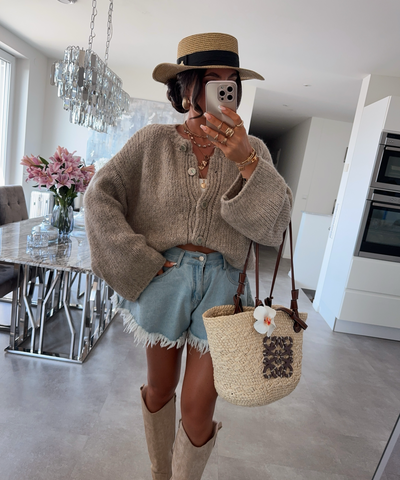Cardigan Dania Taupe Ladypolitan ♡