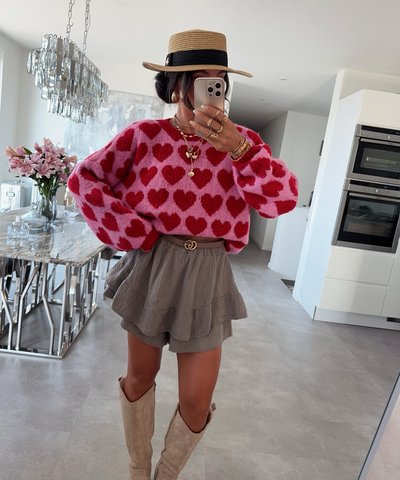 Musselin Hosenrock Alexis Taupe Ladypolitan ♡