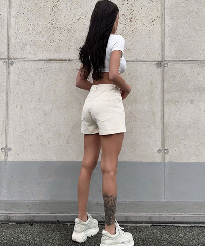 Jeans Shorts Lilani Creme Ladypolitan ♡