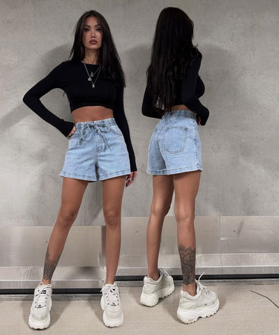 Jeans Shorts Naledi Hellblau Ladypolitan ♡