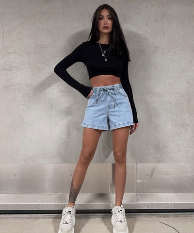 Jeans Shorts Naledi Hellblau Ladypolitan ♡