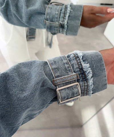 Jeans Trenchjacke Cia Blau Ladypolitan ♡
