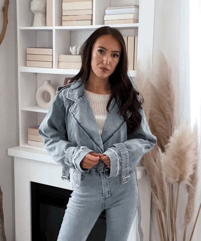 Jeans Trenchjacke Cia Blau Ladypolitan ♡