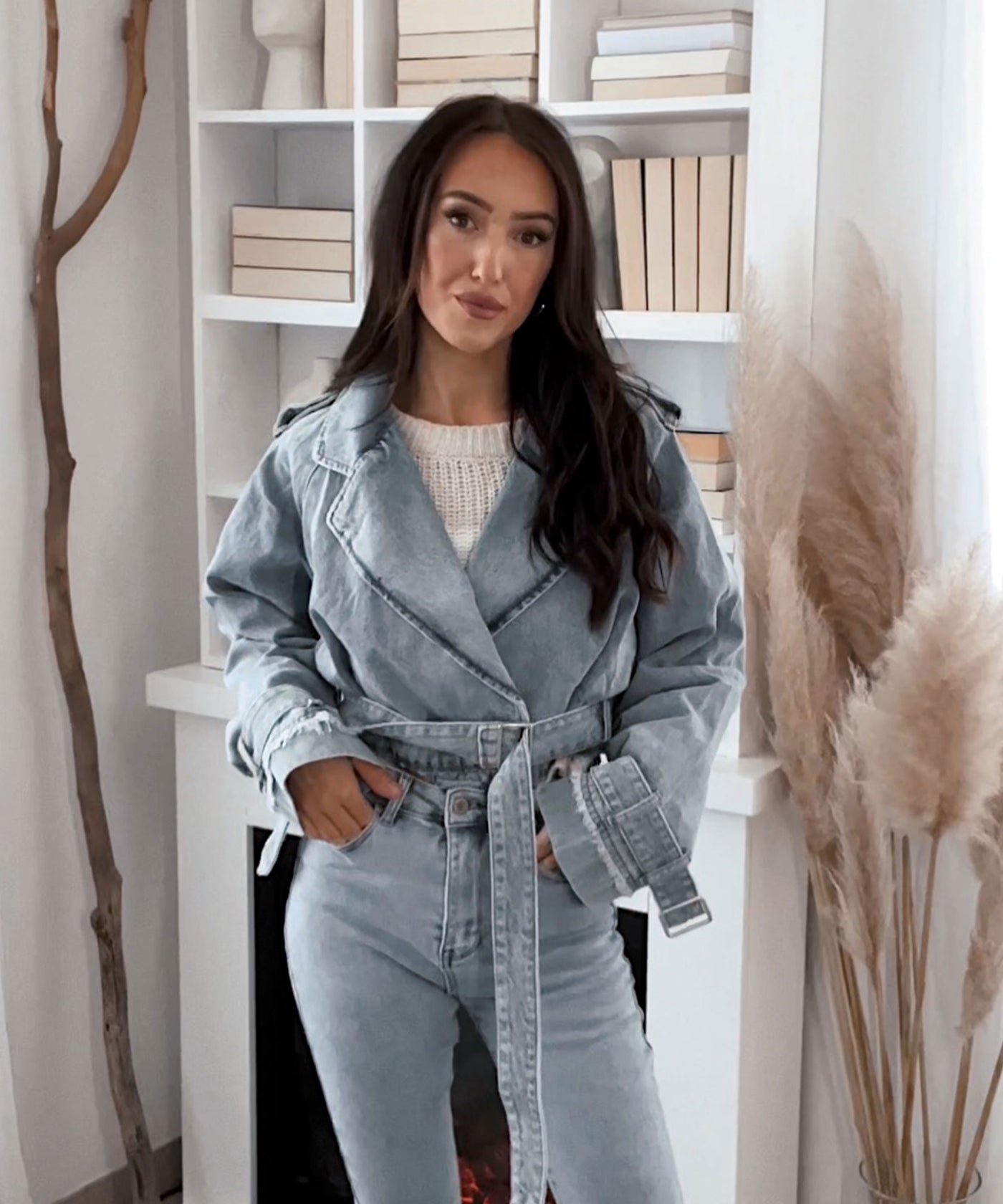 Jeans Trenchjacke Cia Blau Ladypolitan ♡