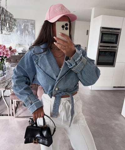 Jeans Trenchjacke Cia Blau Ladypolitan ♡