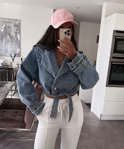 Jeans Trenchjacke Cia Blau Ladypolitan ♡