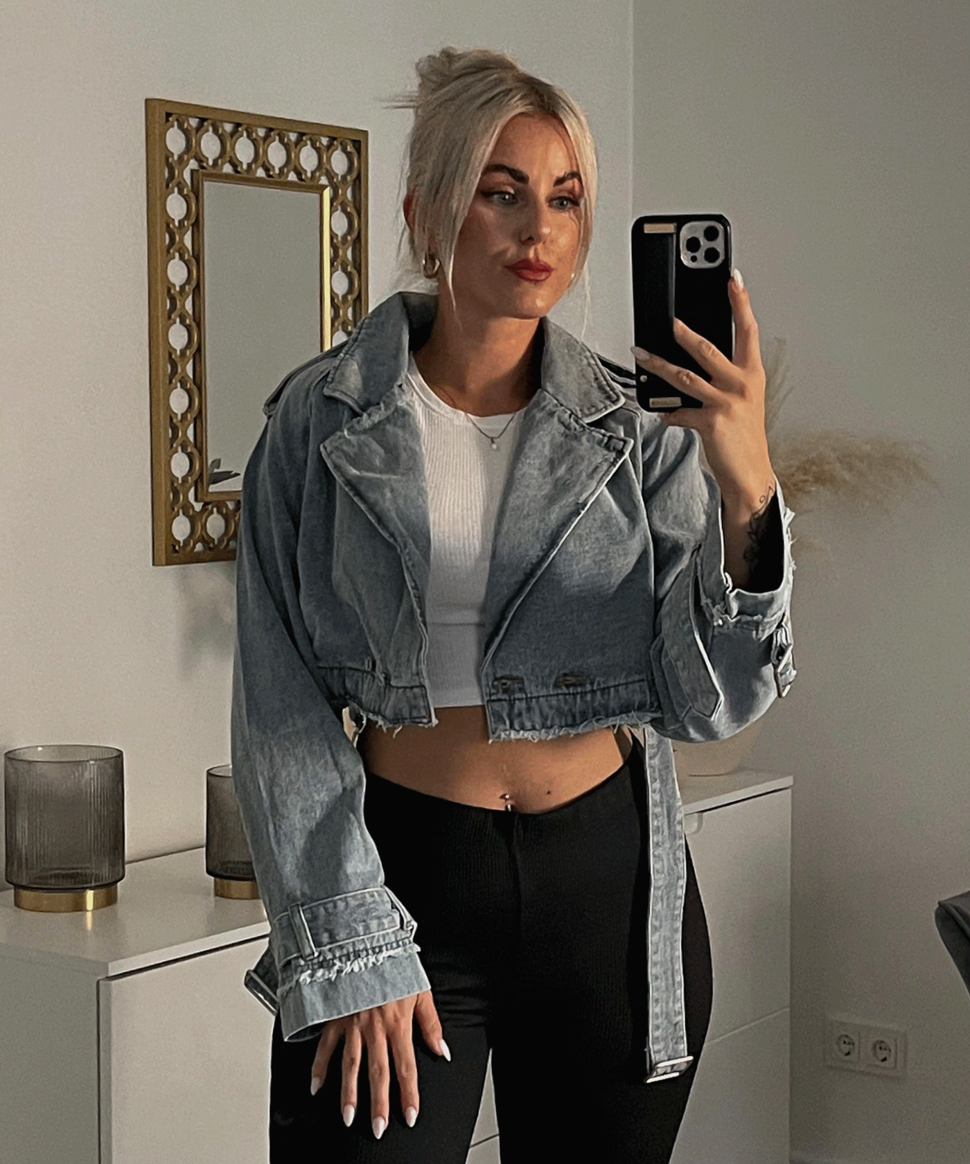 Jeans Trenchjacke Cia Blau Ladypolitan ♡