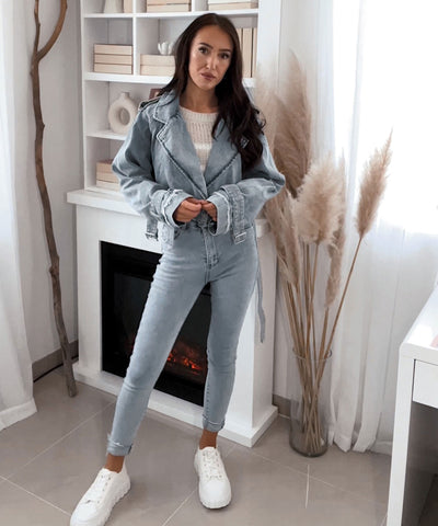 Jeans Trenchjacke Cia Blau Ladypolitan ♡