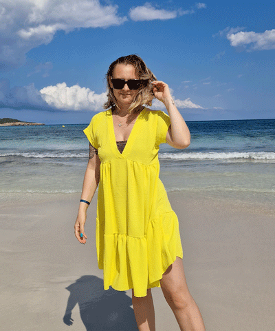 Kleid Lilly Gelb  Ladypolitan - Fashion Onlineshop für Damen   