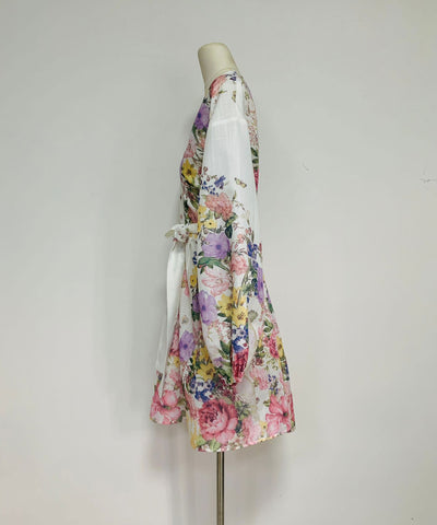 Kleid Loua Blume Weiß Ladypolitan ♡