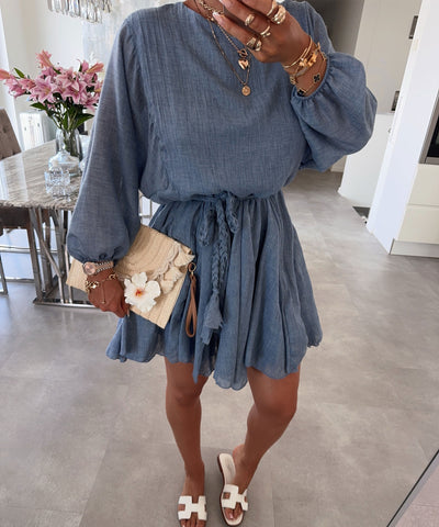 Kleid Mali Jeansblau Ladypolitan ♡