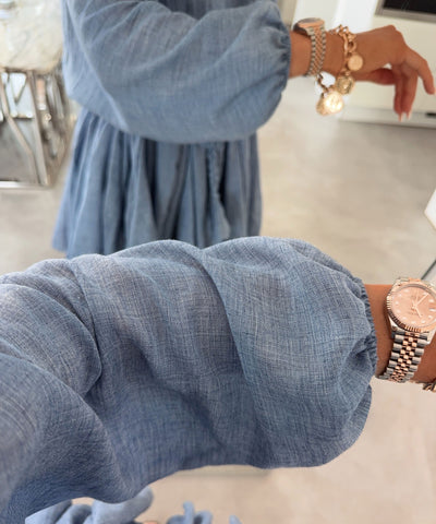 Kleid Mali Jeansblau Ladypolitan ♡
