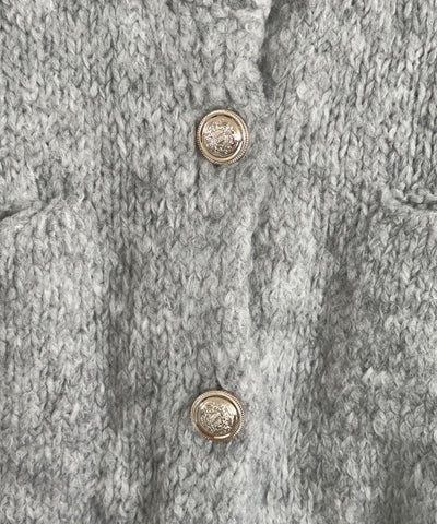 Kurzarm Strickjacke Liona Hellgrau  Ladypolitan ♡   