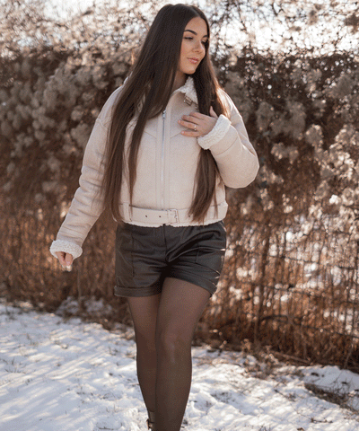 Leder Shorts Malaysia Schwarz  Ladypolitan - Fashion Onlineshop für Damen   