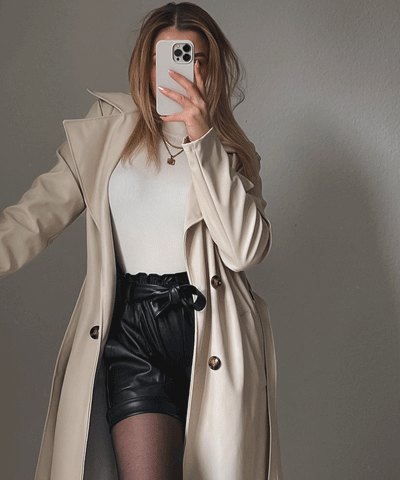 Leder Shorts Malaysia Schwarz  Ladypolitan - Fashion Onlineshop für Damen   