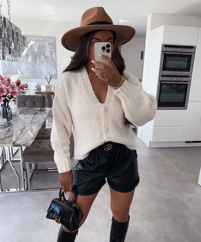Leder Shorts Malaysia Schwarz  Ladypolitan - Fashion Onlineshop für Damen   