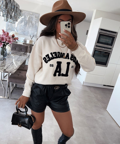 Leder Shorts Malaysia Schwarz  Ladypolitan - Fashion Onlineshop für Damen   