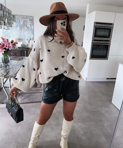Leder Shorts Malaysia Schwarz  Ladypolitan - Fashion Onlineshop für Damen   