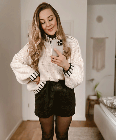 Leder Shorts Malaysia Schwarz  Ladypolitan - Fashion Onlineshop für Damen   