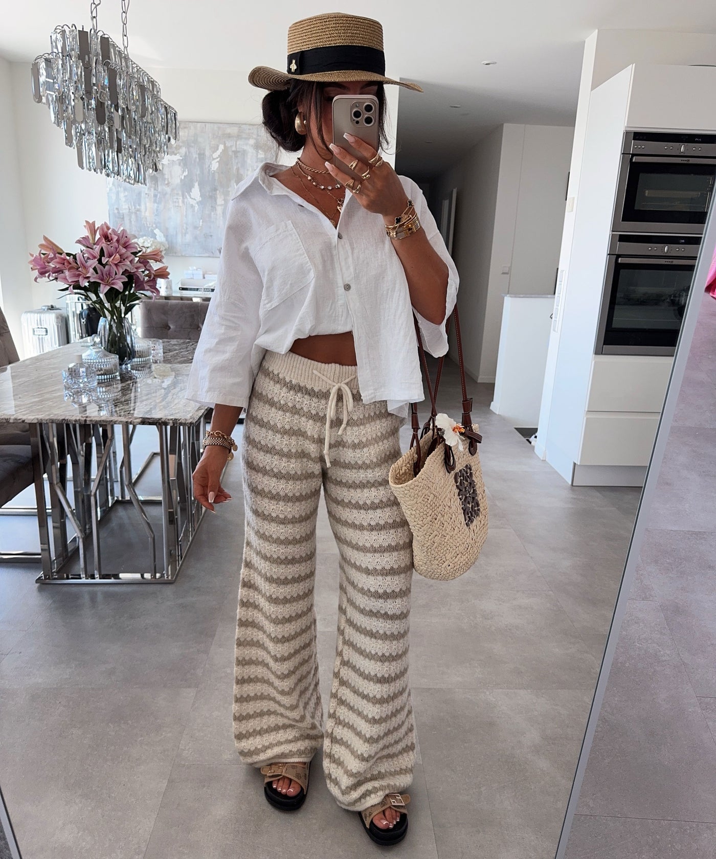 Leinenhemd Alessa Weiß Ladypolitan ♡