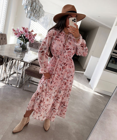 Maxi Kleid Estelle Rosa  Ladypolitan ♡   