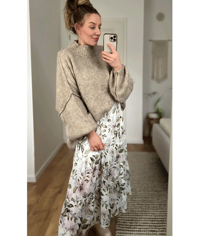 Maxi Kleid Estelle Weiß  Ladypolitan ♡   