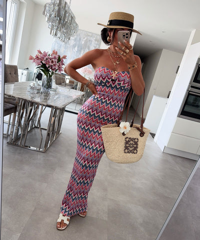 Maxi Kleid Kinea Lila Ladypolitan ♡