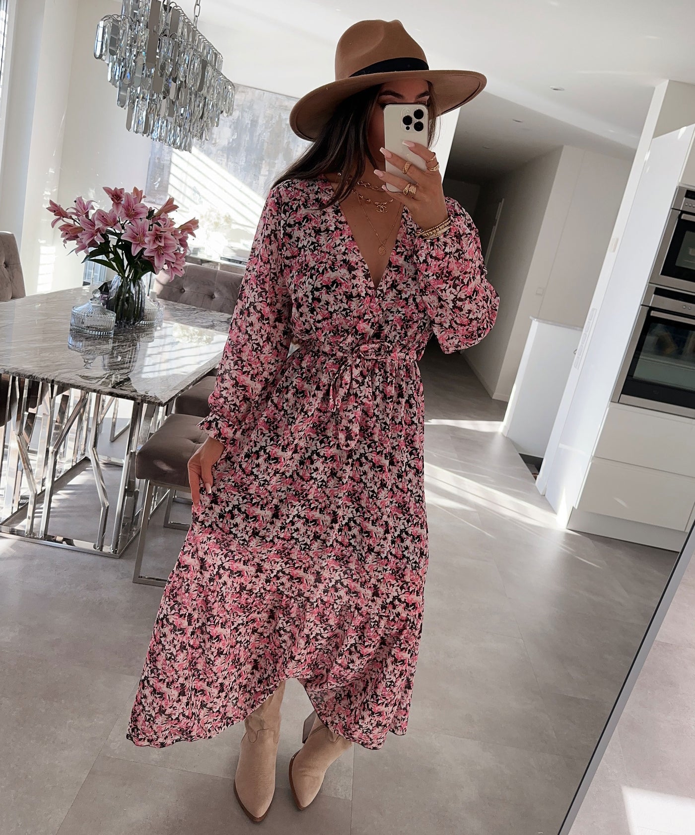 Maxi Kleid Nelia Pink  Ladypolitan ♡   