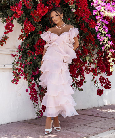 Maxi Kleid Solaya Rosa Ladypolitan ♡