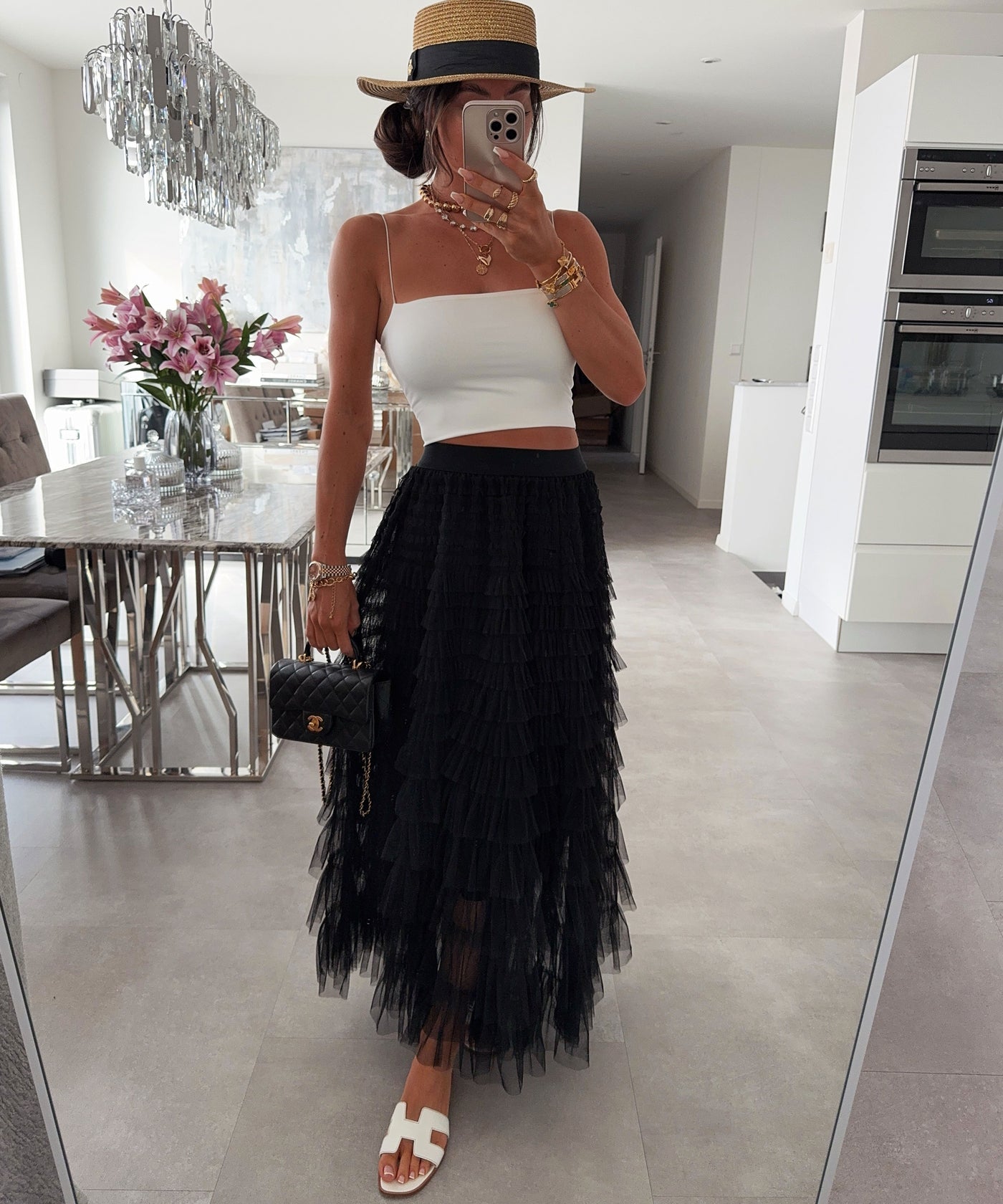 Maxi Rock Ylvie Schwarz Ladypolitan ♡