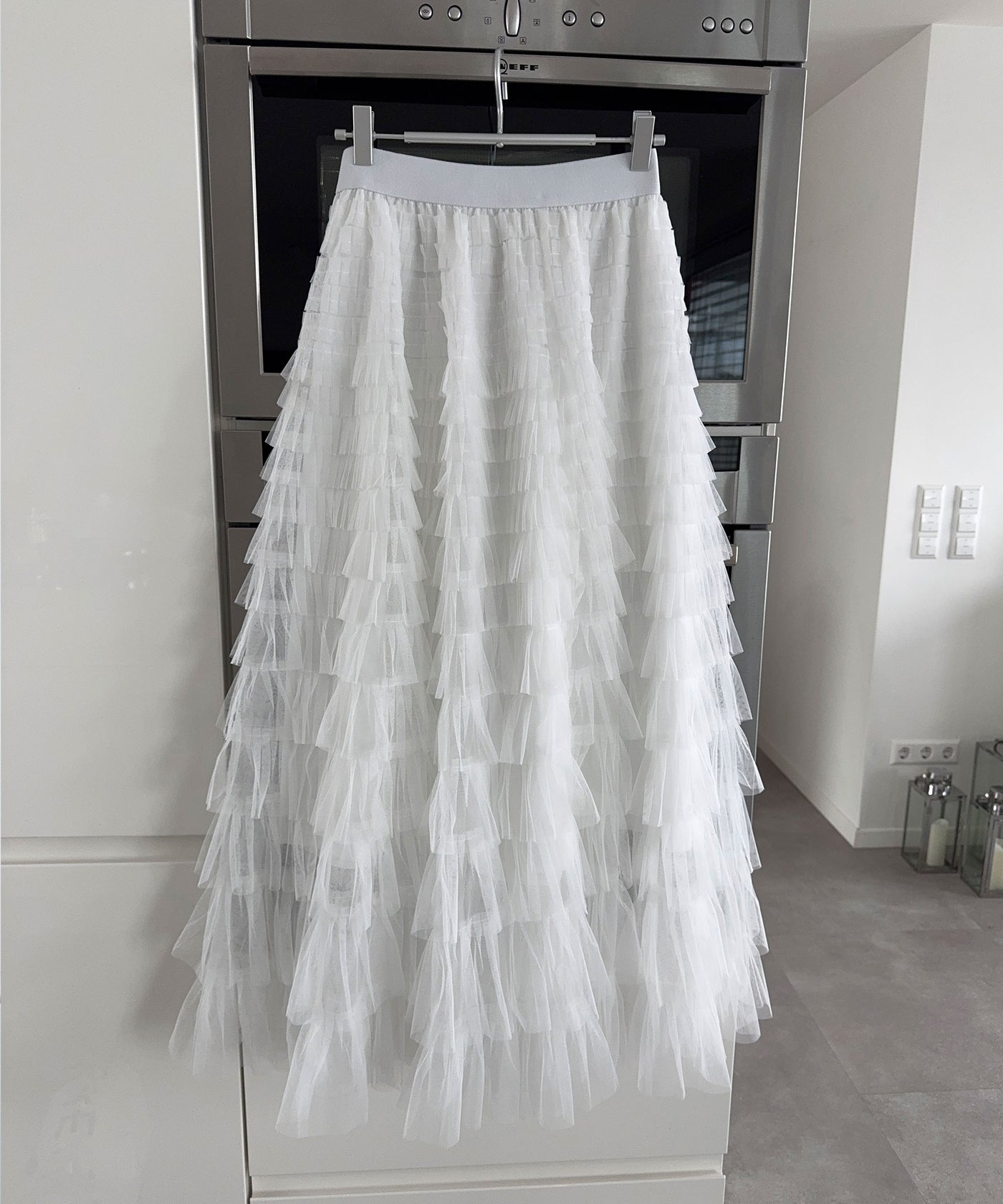 Maxi Rock Ylvie Weiß Ladypolitan ♡