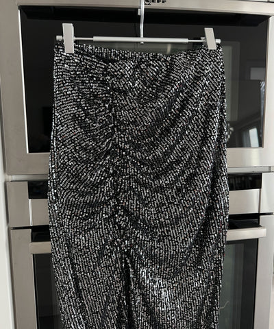 Midi Glitter Rock Dunkelgrau  Ladypolitan ♡   