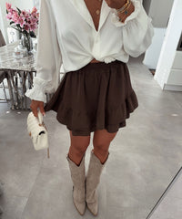 Musselin Hosenrock Alexis Dunkelbraun