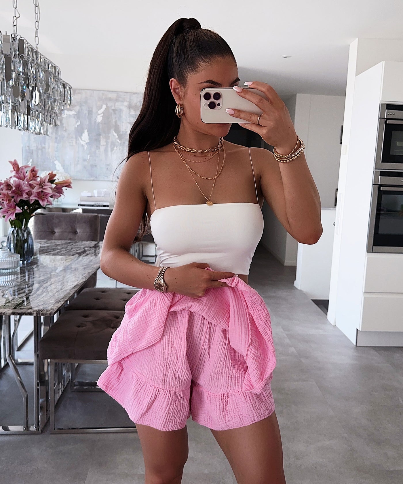 Musselin Hosenrock Alexis Hellpink  Ladypolitan ♡   