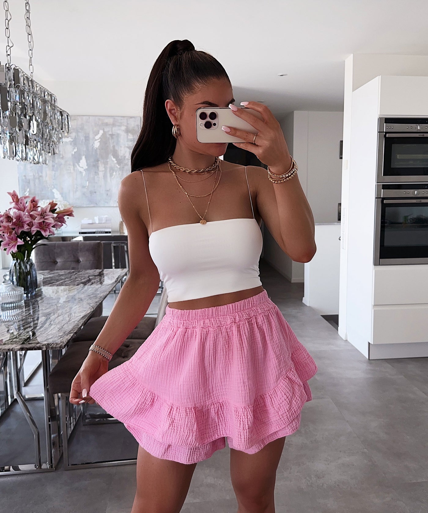 Musselin Hosenrock Alexis Hellpink  Ladypolitan ♡   
