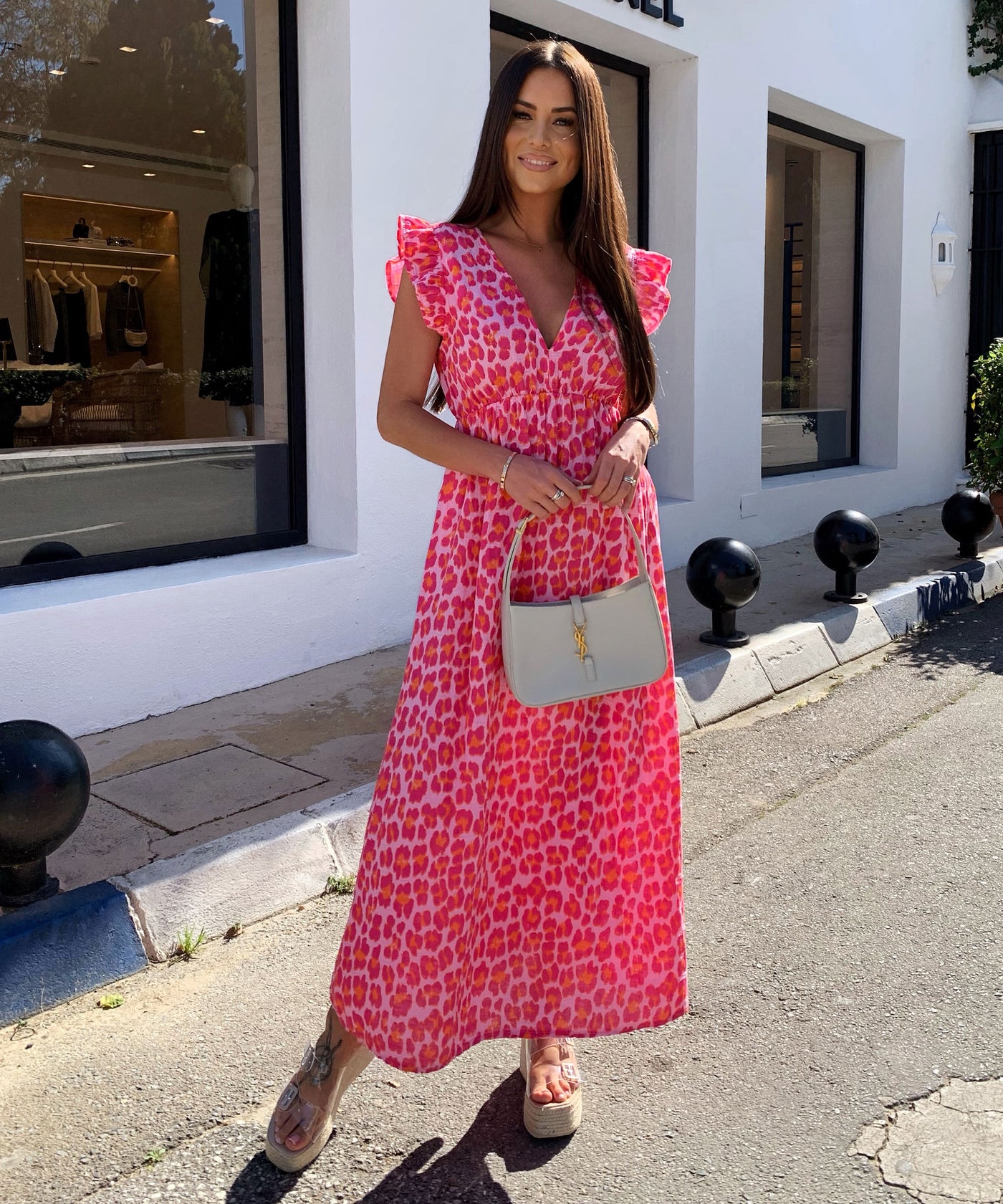 Musselin Kleid Geli Leo Pink Ladypolitan ♡