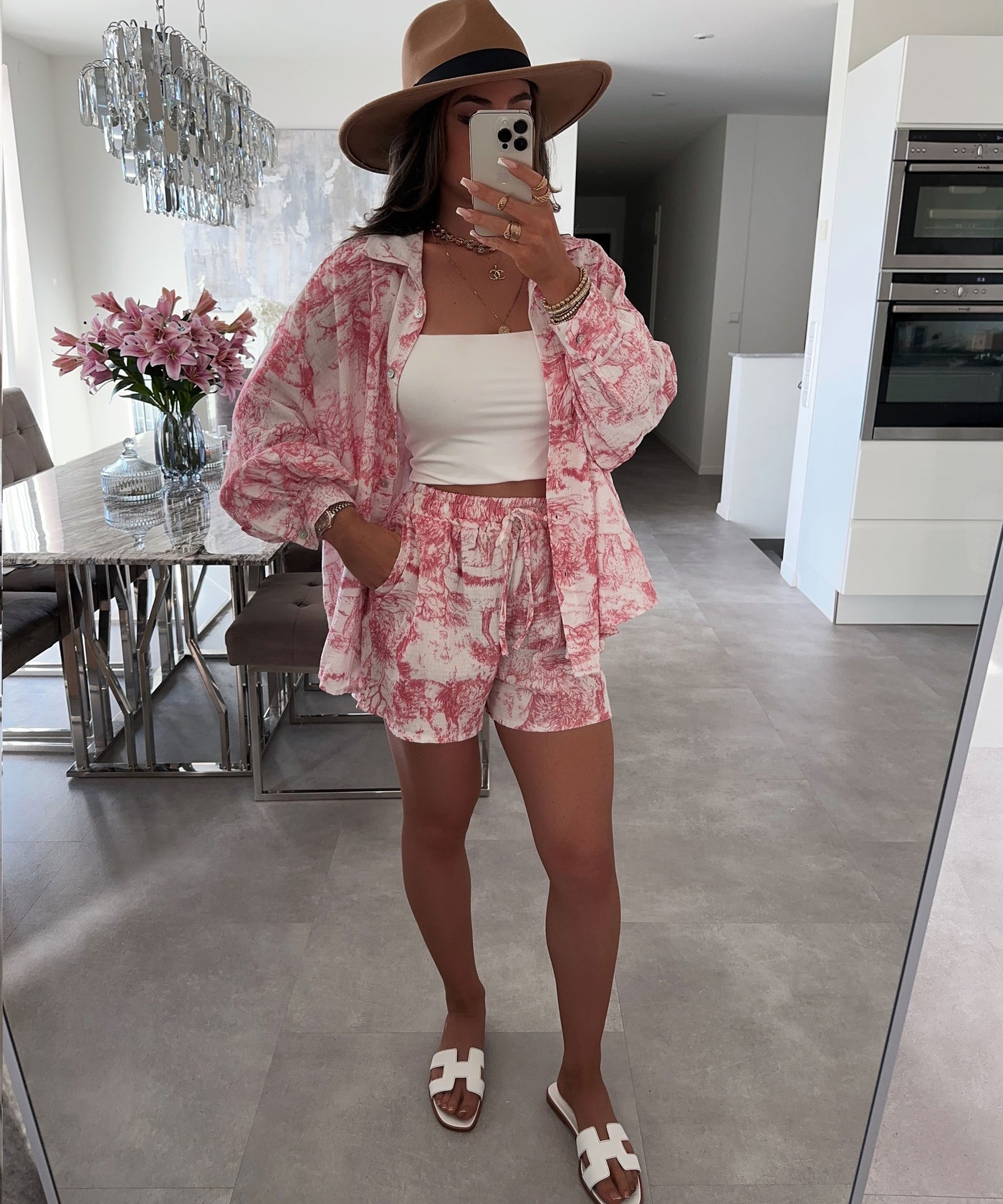 Musselin Set Verde Rot  Ladypolitan ♡   