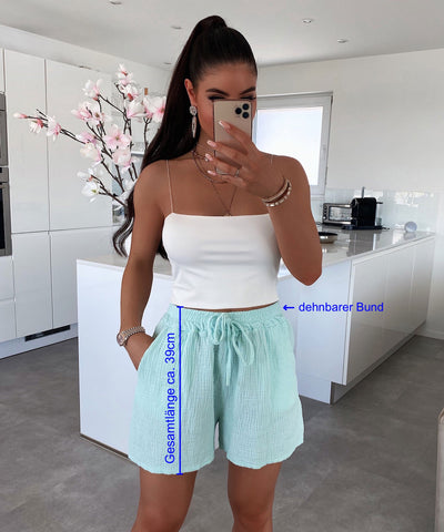 Musselin Shorts Mint  Ladypolitan ♡   