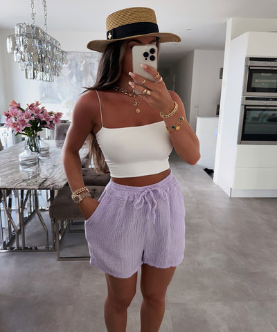 Musselin Shorts Pastellila  Ladypolitan ♡   