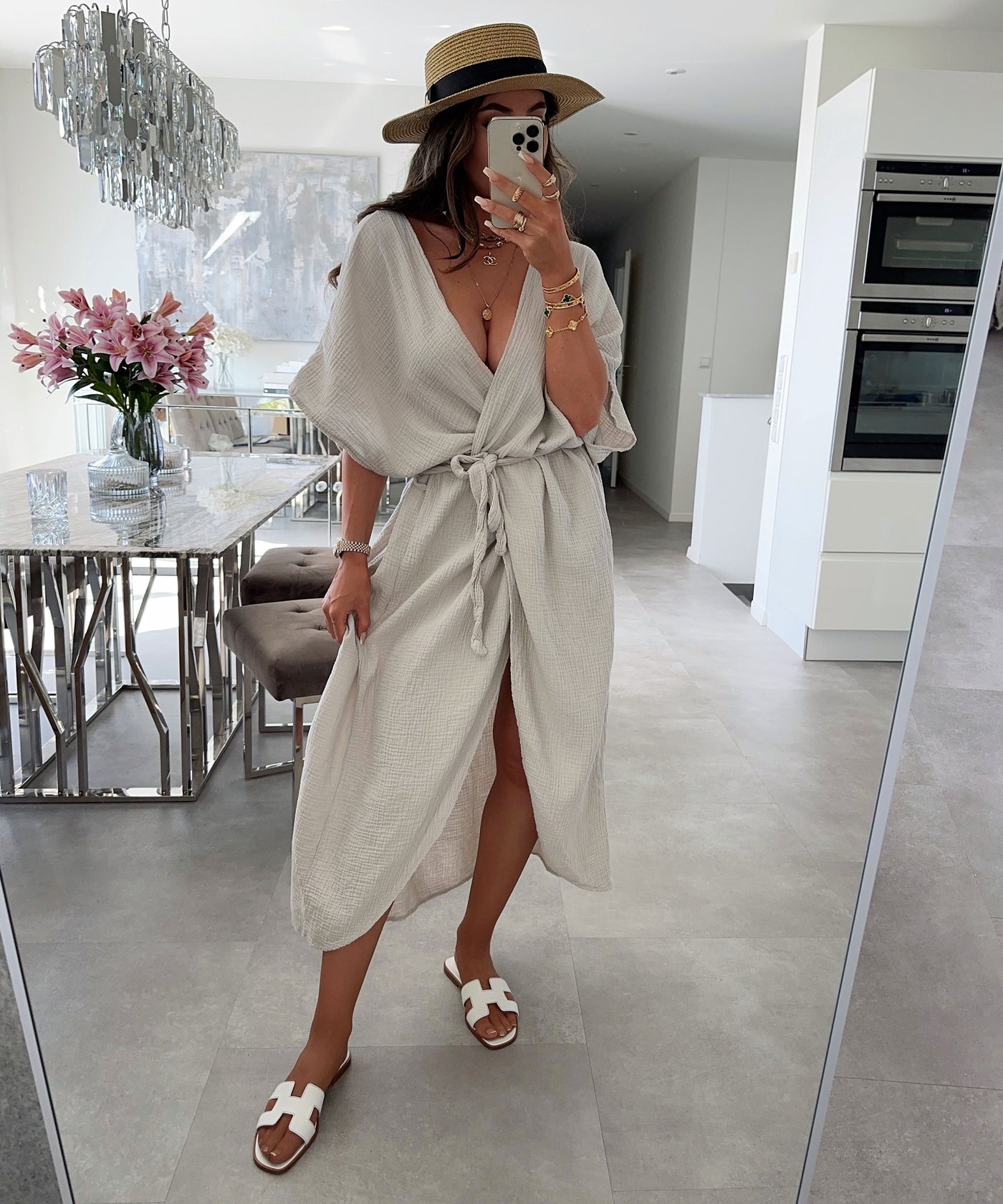 Musselin Wickel Kimono Bliss Beige  Ladypolitan ♡   