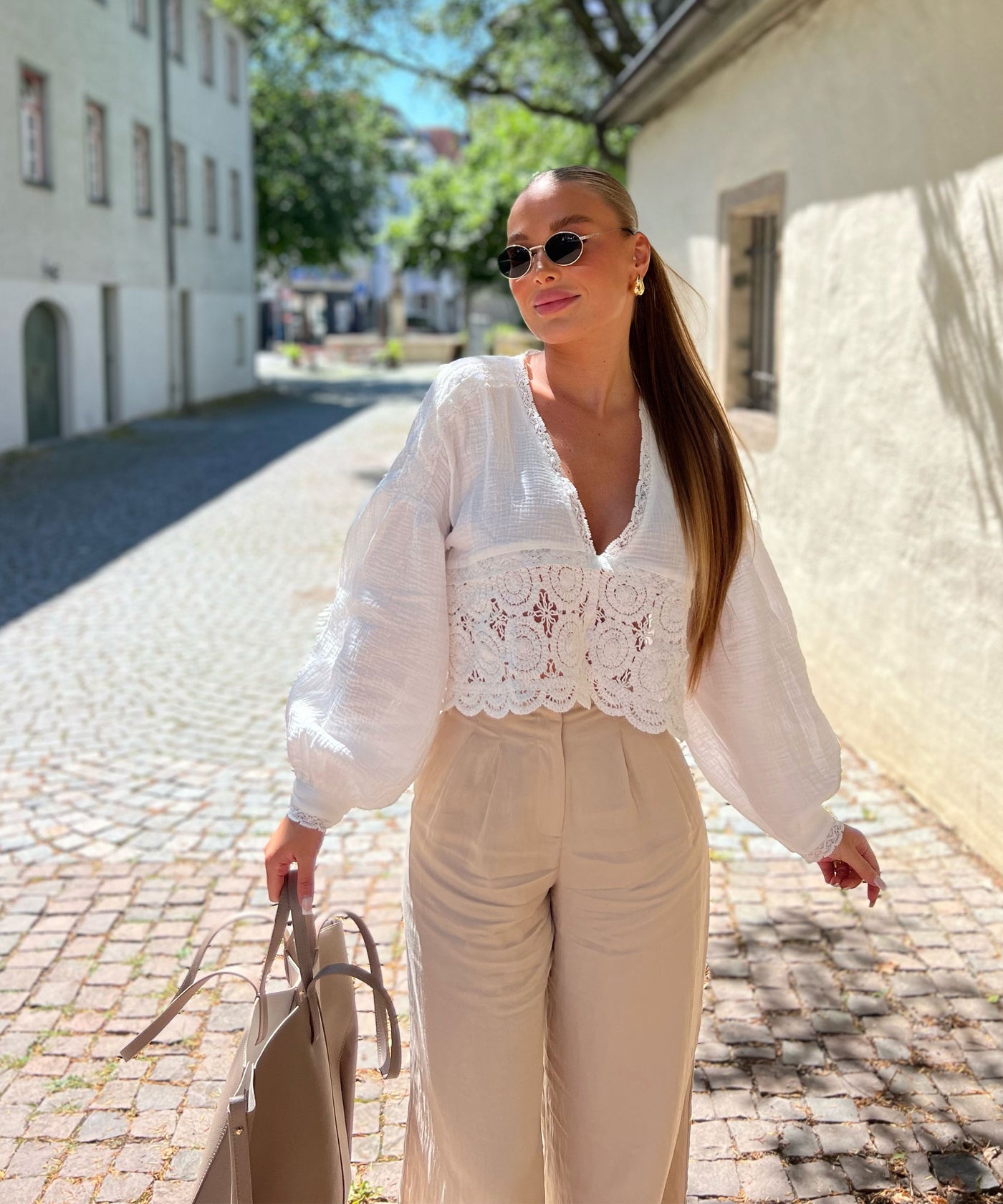 Oberteil Poci Weiß Ladypolitan - Fashion Onlineshop für Damen