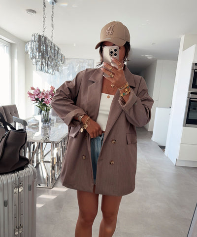Oversize Blazer Menia Taupe Ladypolitan ♡