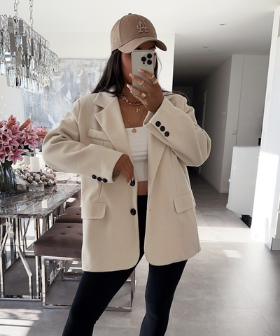 Oversize Blazer Nila Beige  Ladypolitan ♡   