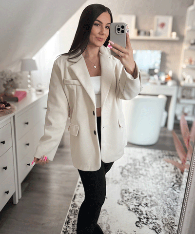 Oversize Blazer Nila Beige  Ladypolitan ♡   